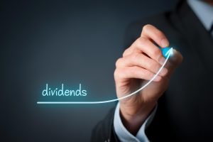 Graph showing proper tax planning can grow dividends through compounding