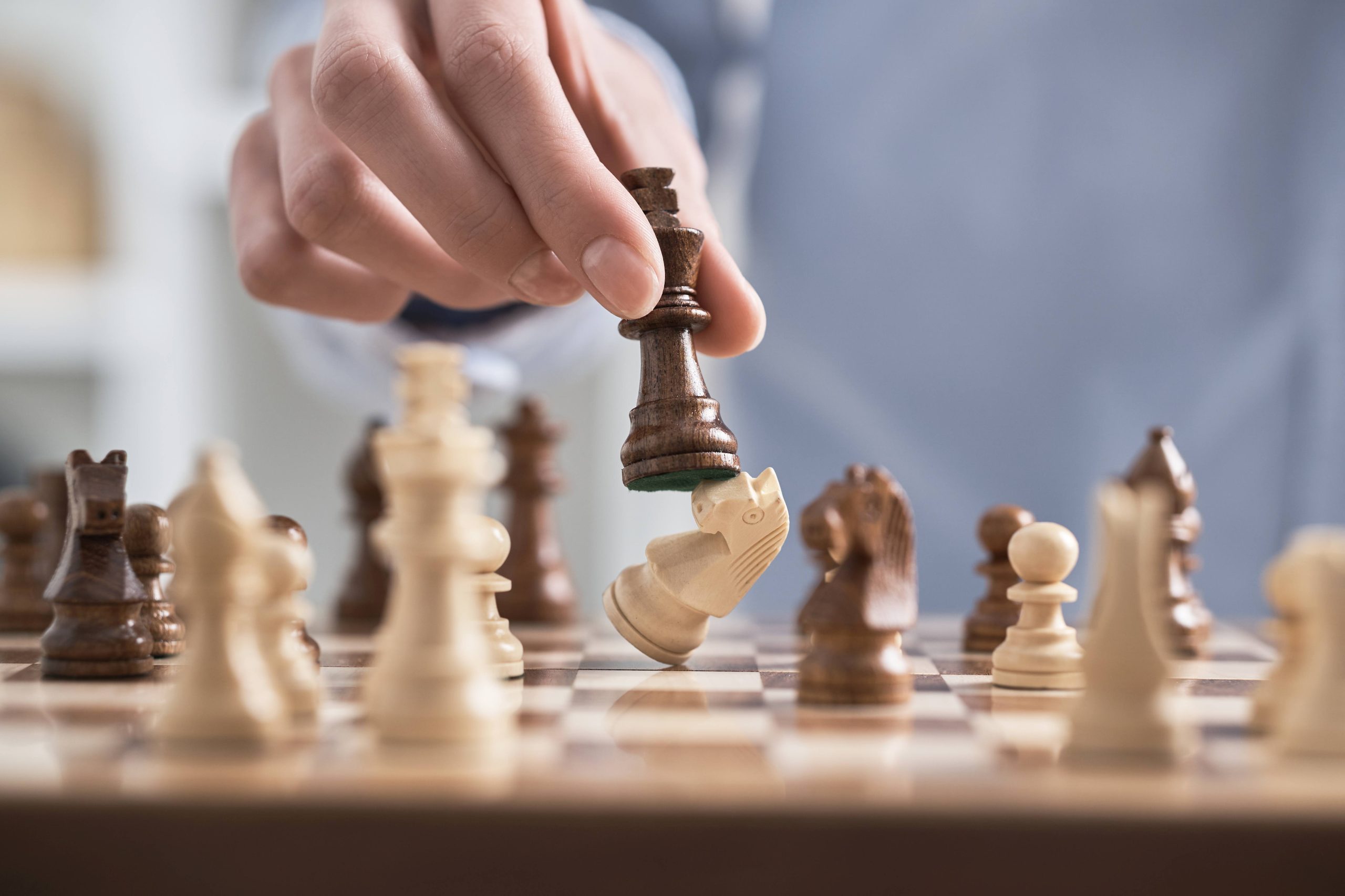 Chess game highlighting importance of strategy for tax strategies
